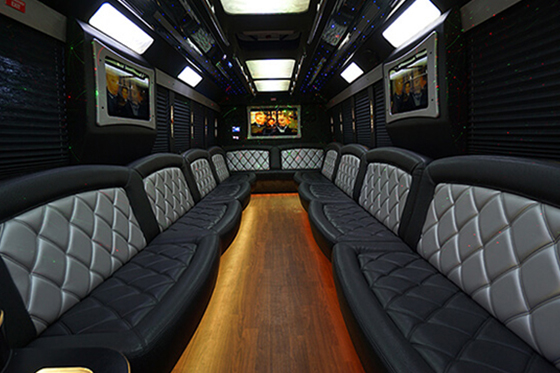 hardwood floor on a bus