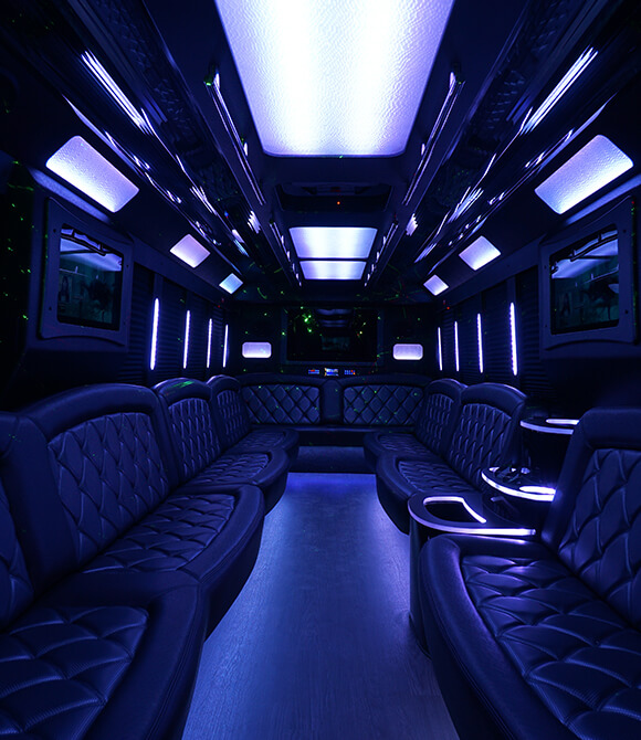 Detroit party bus interior