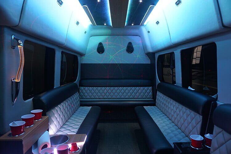 party bus interior